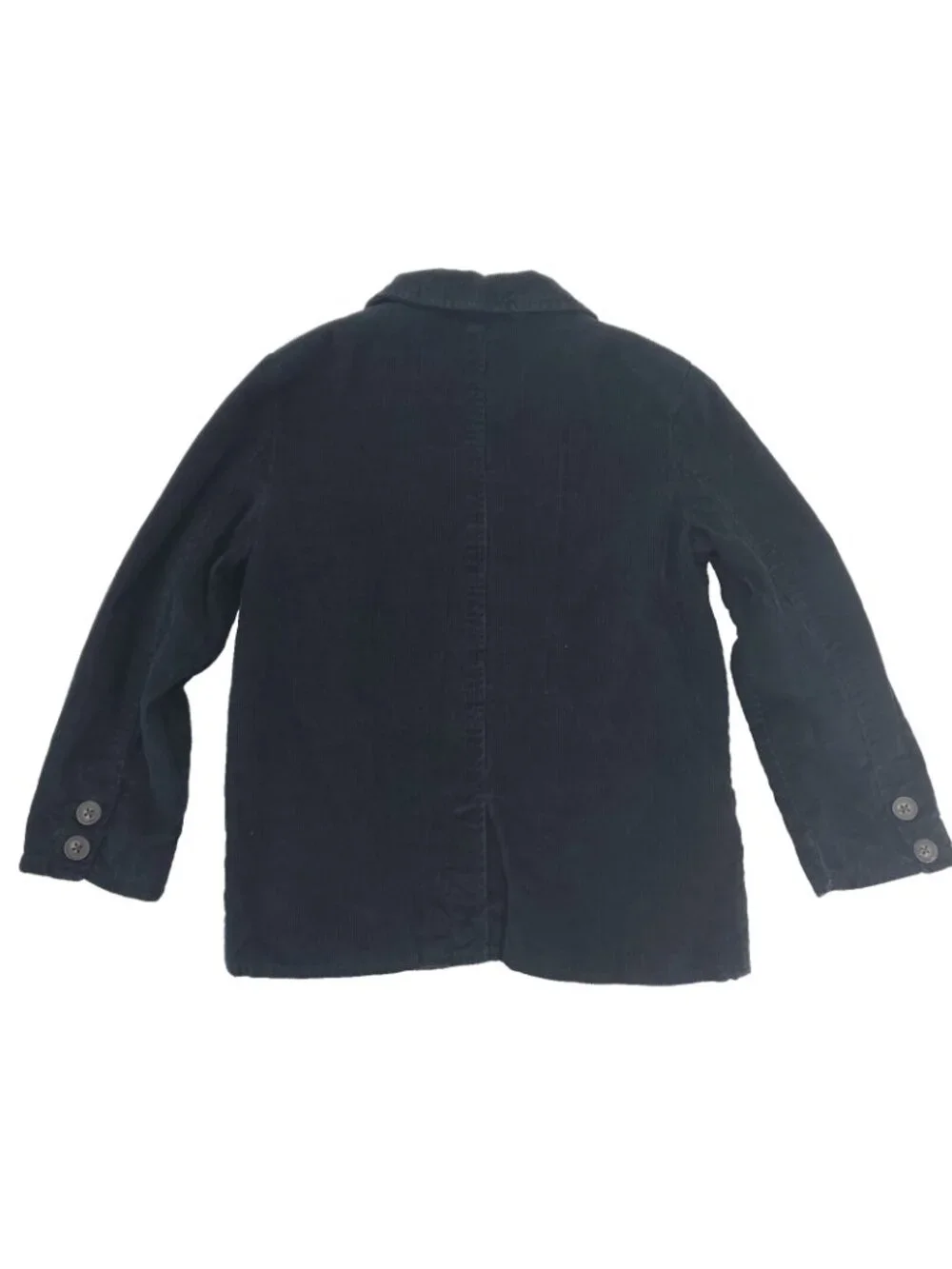 Gymboree Corduroy Blazer Jacket Boys Youth Small 5-6 Black Button Pockets